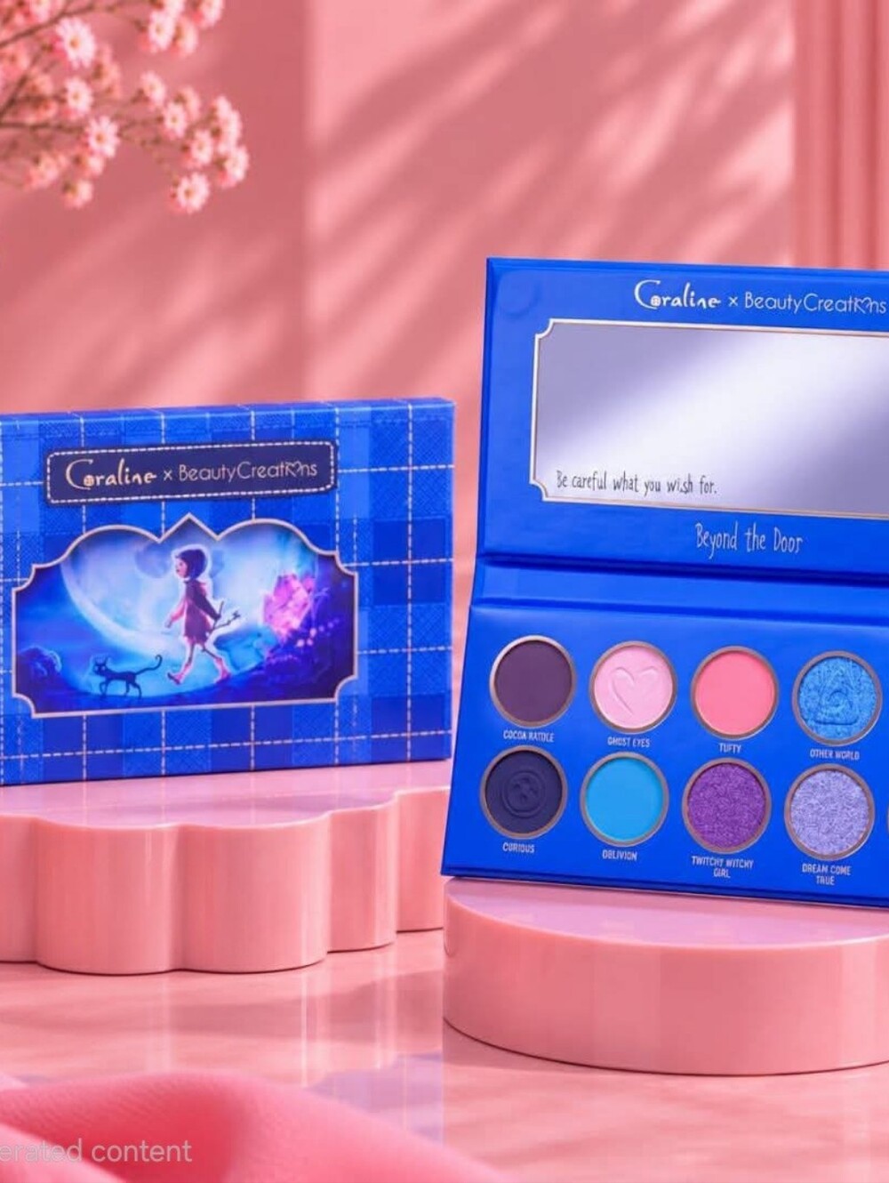 CORALINE X Beauty Creations eyeshadow Pallete. LIMITED EDITION